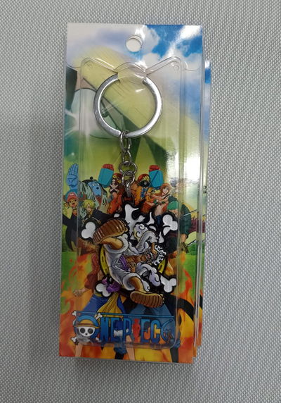 Luffy 07 Llavero Antiestrés Metálico Tipo Spinner One Piece