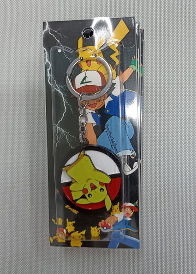 Pikachu 01 Llavero Antiestrés Metálico Tipo Spinner Pokemon