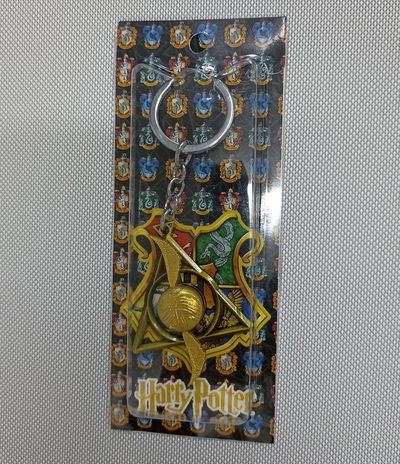 Snitch dorada 01 Llavero Antiestrés Metálico Tipo Spinner Harry Potter