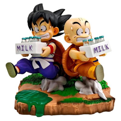 Diorama Goku y Krillin Repartiando 12cm Figura Dragon Ball sin caja