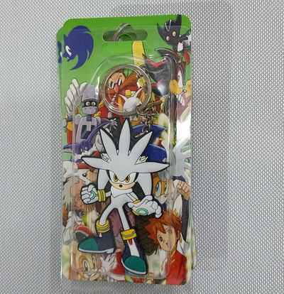 silver Llavero de goma Plano Sonic 02