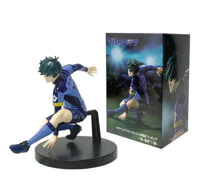 Rin Itoshi camiseta Bluelock 14cm Figura Blue Lock con caja