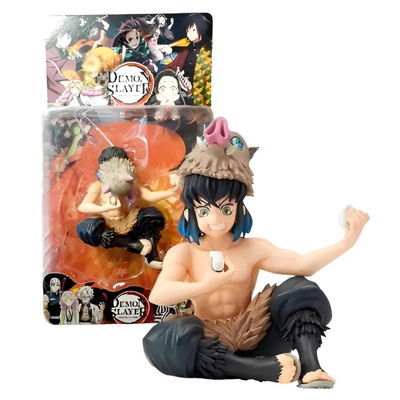 Inosuke Hashibira Sentado Figura Kimetsu no Yaiba - Demon Slayer en Blister