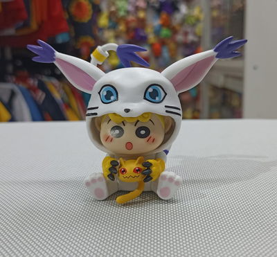 Niño Chibi disfraz de Gatomon cosplay Gashapon Figura 5/7cm Digimon