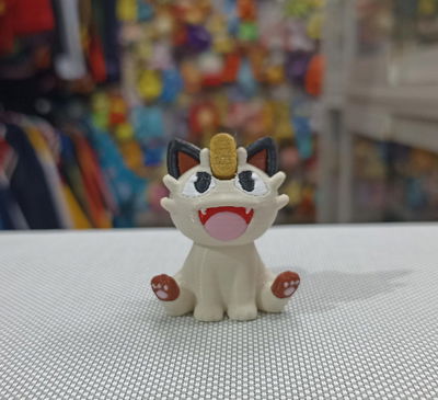 Meowth Pokemon impresión 3D - 3cm aprox