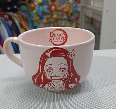 Taza Tazón cerámica Nezuko Kimetsu no Yaiba - Demon Slayer 05 rosa