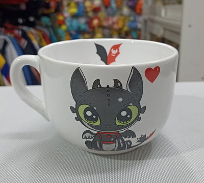 Taza Tazón cerámica Chimuelo de Cómo Entrenar a tu Dragón 02