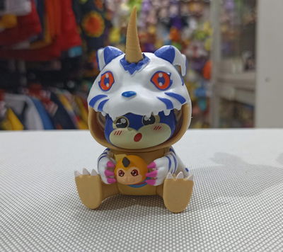 Digimo Chibi de Gabumon cosplay Gashapon Figura 5/7cm Digimon