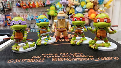 Set Completo Tortugas Ninja - 5 Gashapones - Figura 