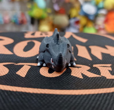 Rhyhorn Pokemon impresión 3D - 3cm aprox