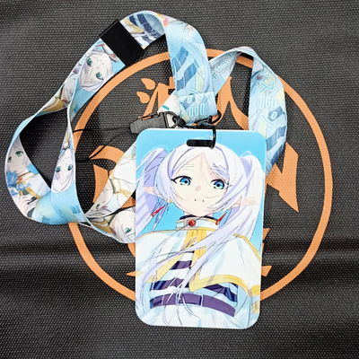 Frieren 04 Porta Sube Sousou no Frieren - Porta Tarjeta con relieve y correa 