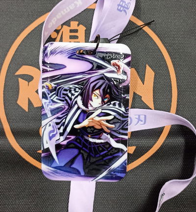 Obanai 01 Porta Sube kimetsu no Yaiba Demon Slayer - Porta Tarjeta con relieve y correa 