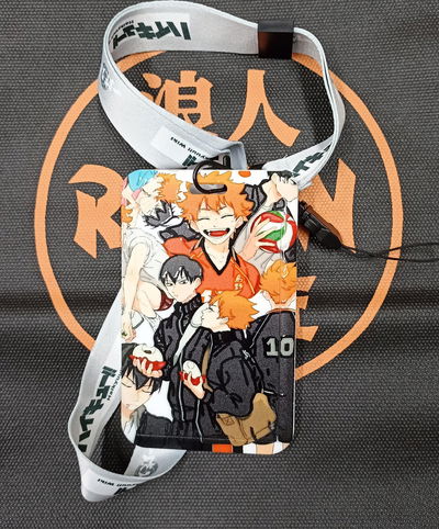 Haikyuu 03 Porta Sube - Porta Tarjeta con relieve y correa 