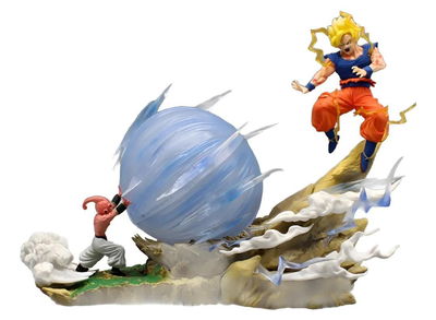 Diorama Escena Goku y Majin Boo Figura Dragon Ball con caja