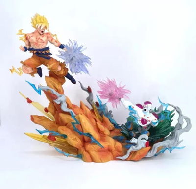 Diorama Escena Goku y Freezer Figura Dragon Ball con caja