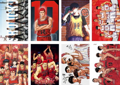 Pack 8 poster de Anime Slam Dunk - 29x42cm - A3 - Código P036
