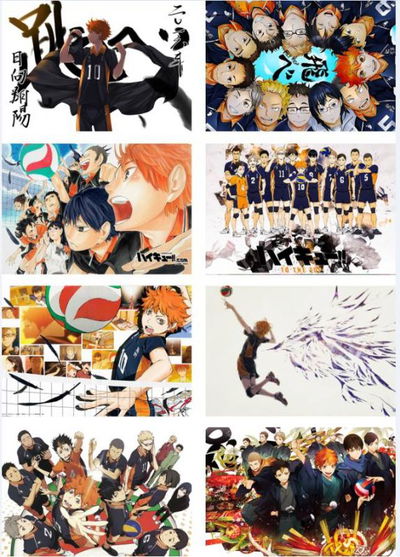 Pack 8 poster de Anime Haikyuu - 29x42cm - A3 - Código P013
