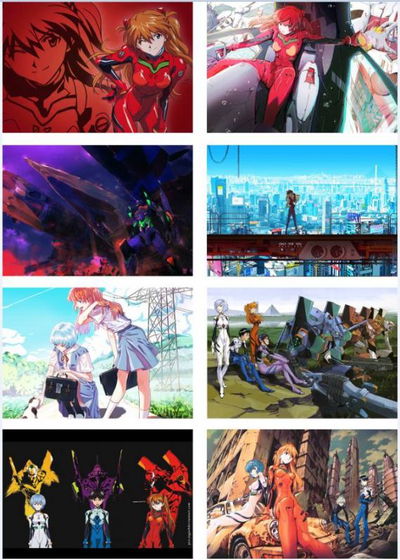 Pack 8 poster de Anime Evangelion - 29x42cm - A3 - Código P037