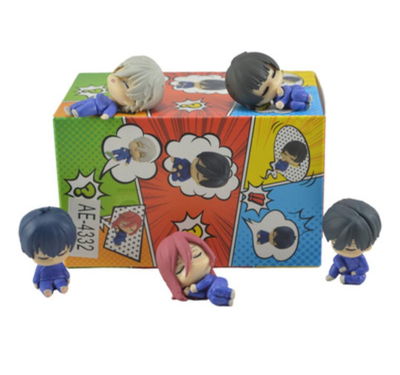set 5 Gashapon Blue Lock Dormidos Figura