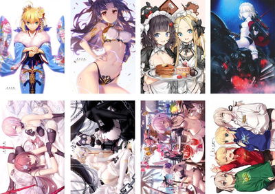 Pack 8 poster de Anime Fate Stay Night - 29x42cm - A3 - Código P031