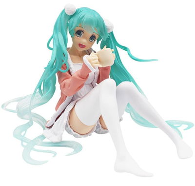 Hatsune Miku sentada 02 Figura Vocaloid 12cm aprox Con Caja