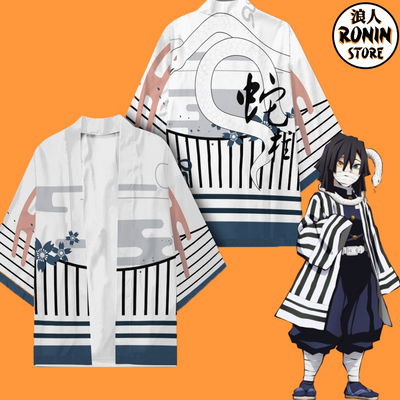Obanai Ilustrado Haori / Kimono talle único Kimetsu no Yaiba - Demon Slayer