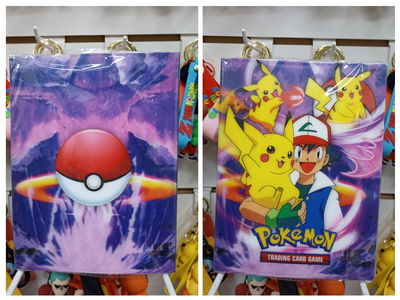 Ash y Pikachu Carpeta Álbum cartas Pokemon TCG simple p/144 cartas 