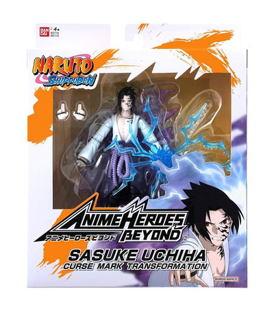 Sasuke Original 15cm Figura  - Naruto Anime Heroes Beyond Bandai - Articulada