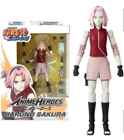 Sakura Haruno Original 15cm Figura  - Naruto Anime Heroes Bandai - Articulada