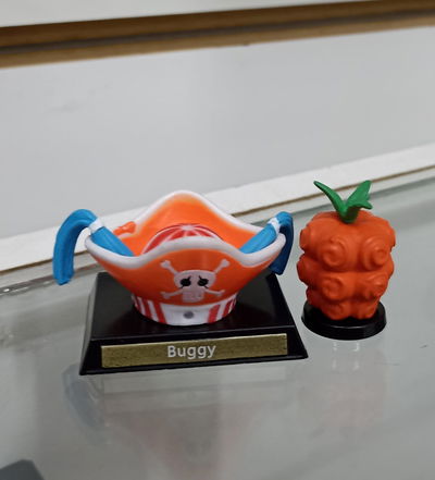 Buggy reliquias gashapones 3-5cm Figura One Piece sin caja