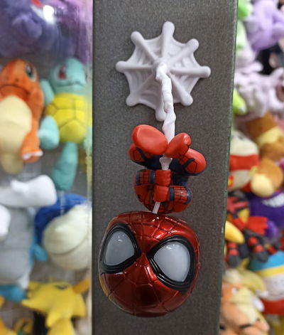 Spiderman cabezón 04 Colgante Gashapon Figura 12cm Marvel