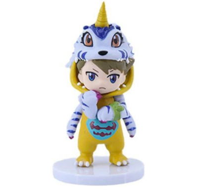 Matt disfraz de Gabumon cosplay Gashapon Figura 5/7cm Digimon