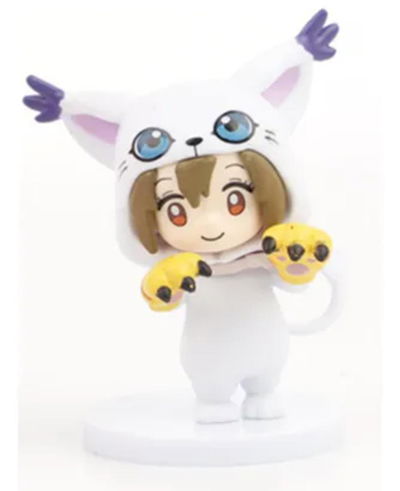 Hikari disfraz de Gatomon cosplay Gashapon Figura 5/7cm Digimon