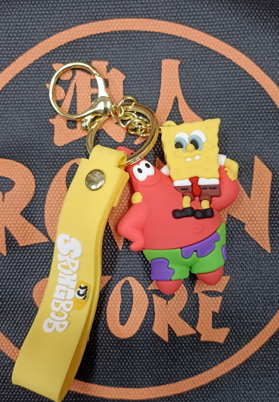 Bob Esponja y Patricio 02 Llavero de Goma Personaje