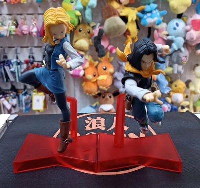 Set Androide 18 y Andride 17 Figura Dragon Ball sin caja - A18 y A17