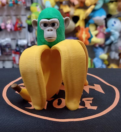 Chimpanzini Banani Figura 3d BrainRot 15x15cm 