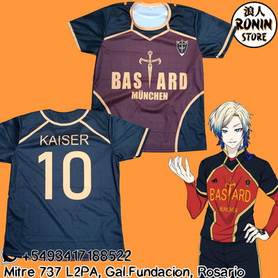 Michael Kaiser Remera camiseta Bastard München Blue Lock - Bluelock - Varios talles