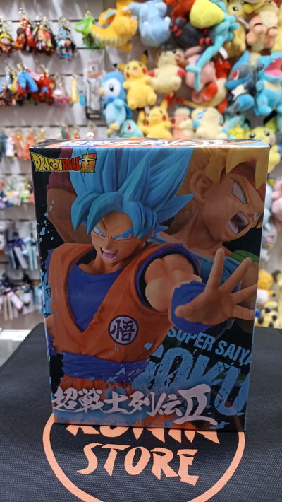 Goku ssj Blue 20cm aprox Figura Dragon Ball Battle con caja 