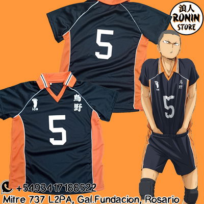 Ryunosuke Tanaka Remera camiseta Karasuno N5 Haikyuu Varios talles