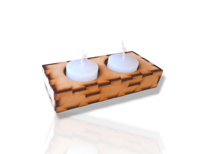 PORTA VELAS M5 13 X 5.5 X2.5CM(ALTO)