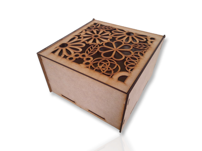 CAJA TAPA BISAGRA CALADA 20X20X12CM