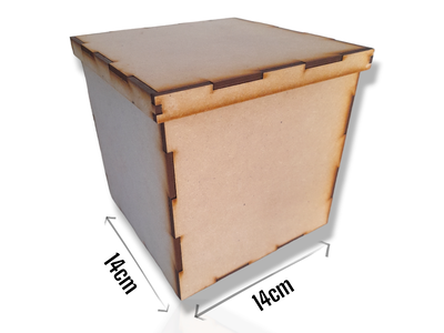 Caja con tapa 14x14cm