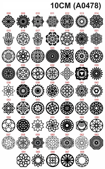 MANDALAS 10CM - M2