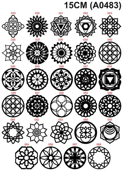 MANDALAS 15CM - M2