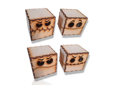 CAJAS MONSTRUOS (4 MODELOS) - PACK X10 UNIDADES