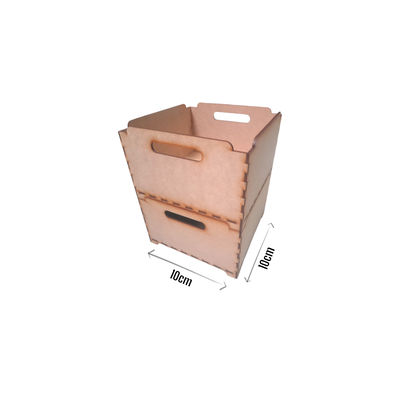 CAJON ORGANIZADOR APILABLE 10X10 - PACK X10 UNIDADES