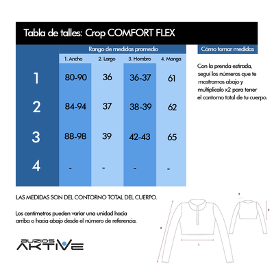 CROP TOP MANGA LARGA WARRIOR (Gris)