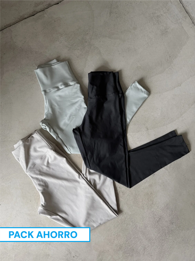 PACK X3 CALZAS LISAS