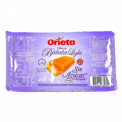 Dulce Batata sin azucar ORIETA 400gr