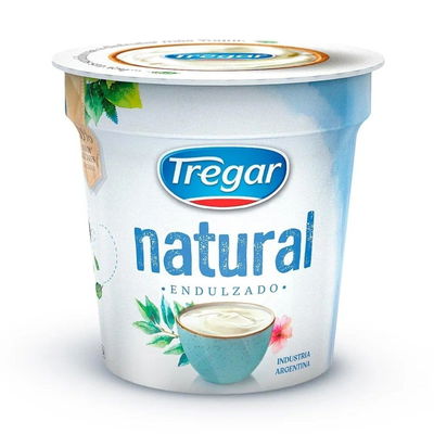 Yogurt natural sin azucar TREGAR 140 gr